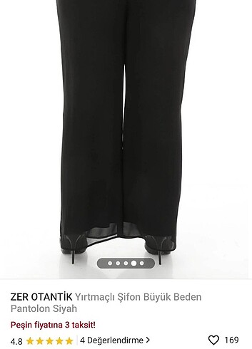 46 Beden Şifon pantalon