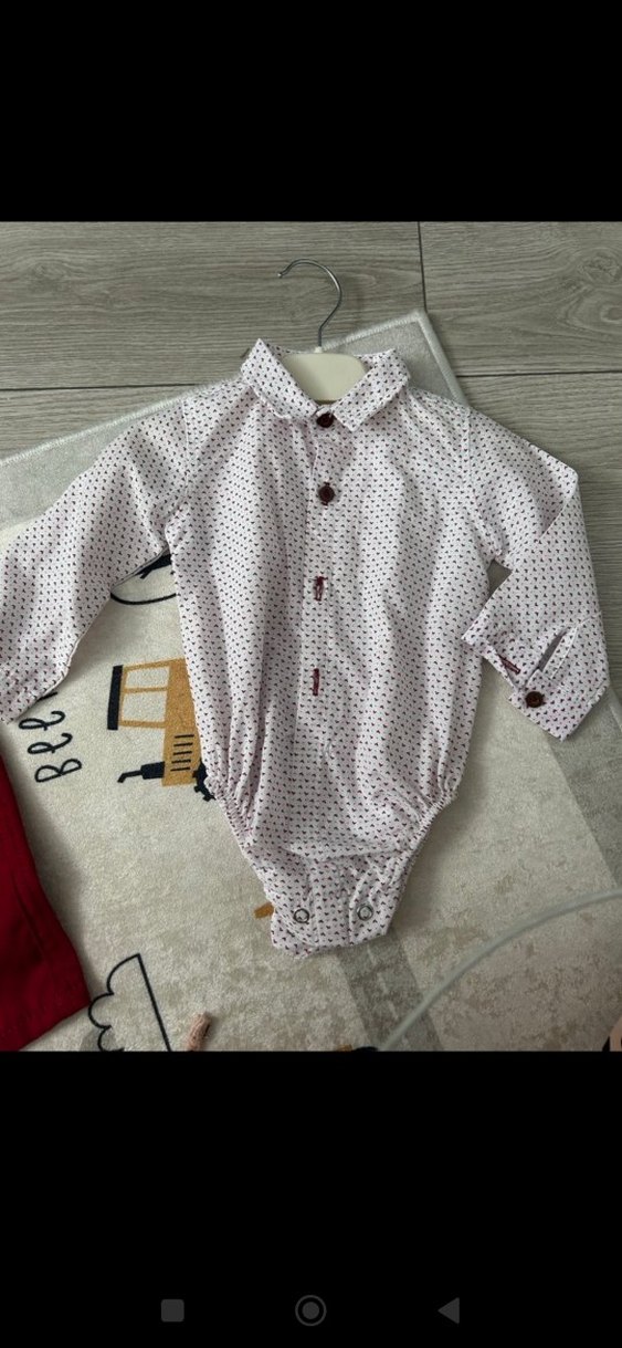 Bordo Erkek Bebek Sokak Stili Takım - Görsel 4