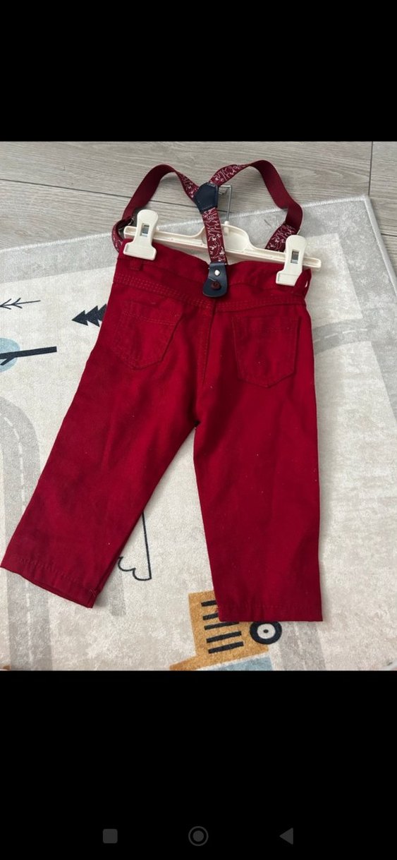 Bordo Erkek Bebek Sokak Stili Takım - Görsel 2