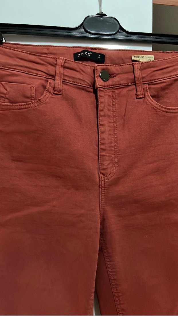 Beli Kemerli Koyu Kahverengi Kadın Kumaş Pantolon - Görsel 2