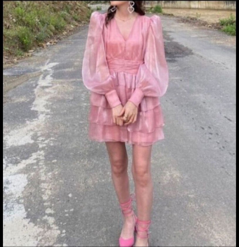 Pembe Mini Kat Kat Elbise - Görsel 3