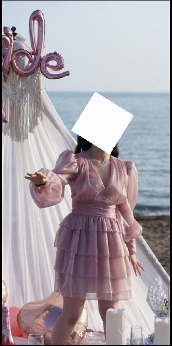 Pembe Mini Kat Kat Elbise - Görsel 4