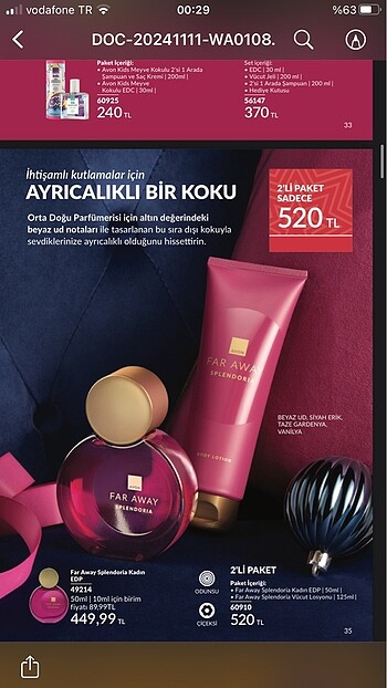 Avon ürün