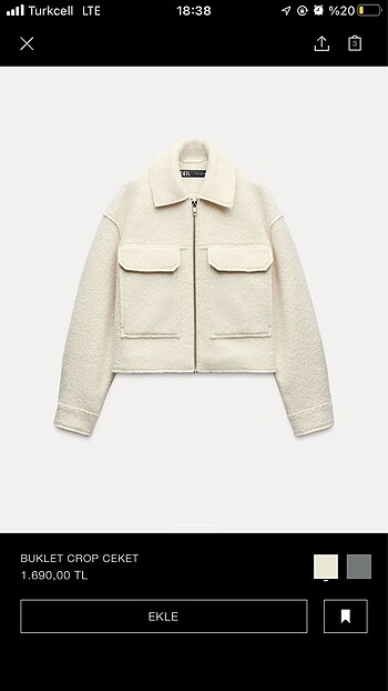 zara ceket