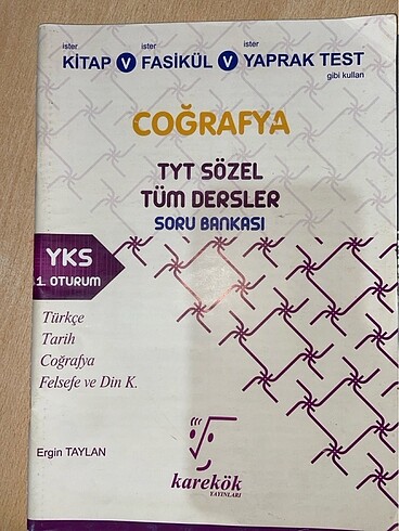 YKS TYT SORU BANKASI VE PARAGRAF