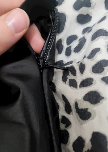 Siyah Deri Etek - Görsel 3