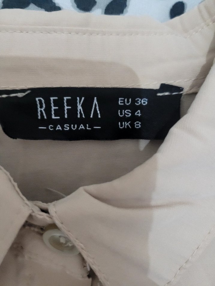 Bej gömlek tunik - Görsel 3