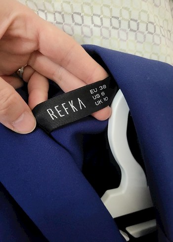 Mavi Düğmeli Kadın Blazer Ceket - Görsel 2