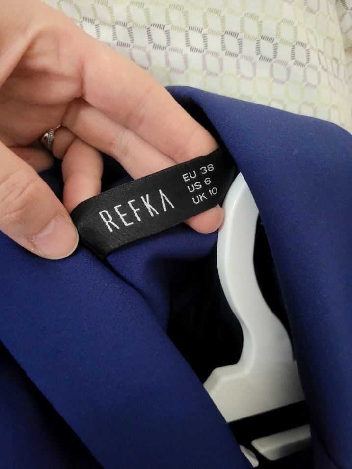 Mavi Düğmeli Kadın Blazer Ceket - Görsel 2