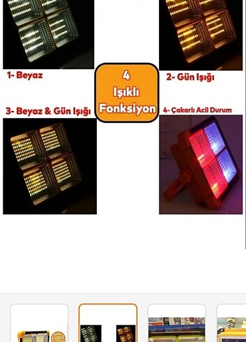 Solar 4 fonksiyonlu projeksiyon 