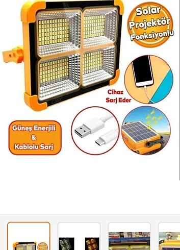 Diğer Solar 4 fonksiyonlu projeksiyon 