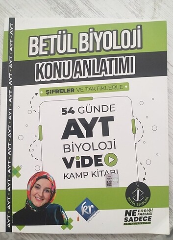 Betül Biyoloji Konu Anlatımlı Video Ders Kitabı 
