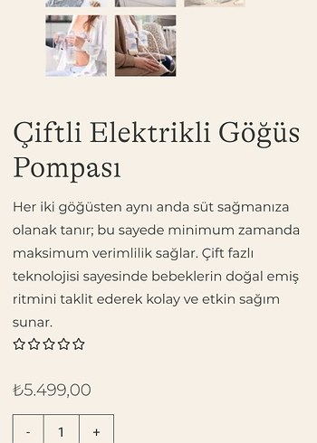  Beden Renk Lansinoh Çiftli Elektrikli Göğüs Pompası Mor