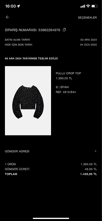 Zara Zara Pullu Bluz
