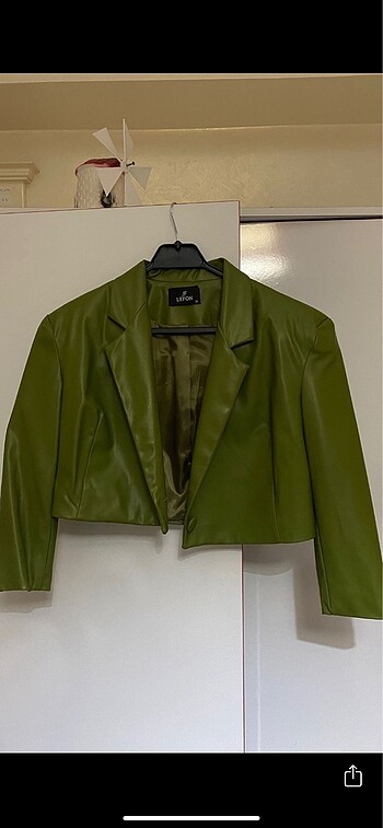 Zara Crop Deri Blazer