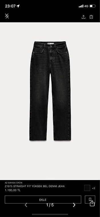 Zara Straight Fit jean
