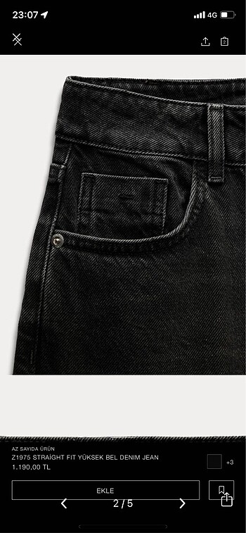 Zara Zara Straight Fit jean
