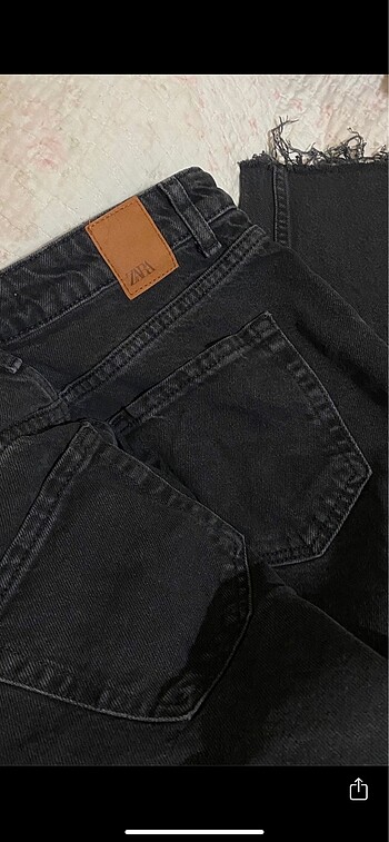 34 Beden siyah Renk Zara Straight Fit jean