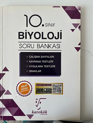 Biyoloji soru bankası karekök yayınları