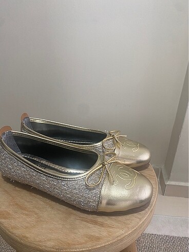 37 Beden Bey ayakkabı gold chanel