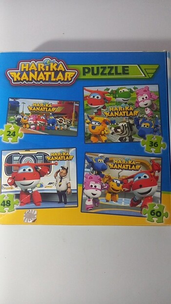 Harika kanatlar 4 farklı puzzle seti