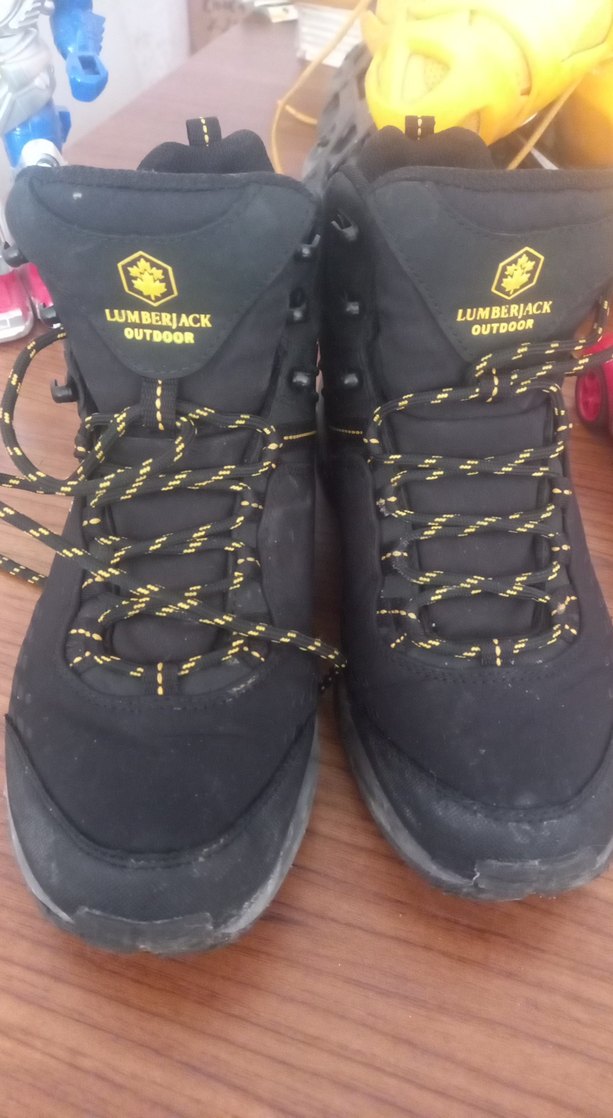 Siyah Sarı Desenli outdoor waterprof bot - Görsel 5