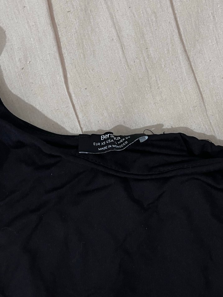 Siyah  İnce Askılı Kadın Mayo - Görsel 2