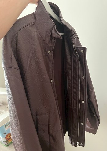 Deri ceket zara - Görsel 4