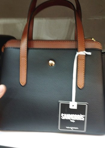 SANMORRiS Kahverengi Deri Kadın Çanta - Görsel 5