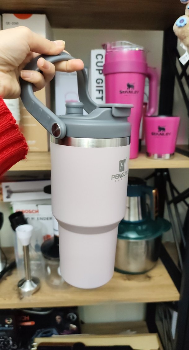 Pastel Bej Termos Matara - Görsel 2