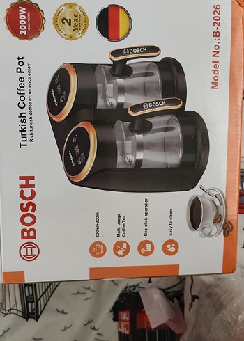 Bosch Çift Demlikli Siyah Kahve Makinesi - Görsel 2