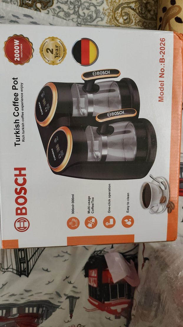 Bosch Çift Demlikli Siyah Kahve Makinesi - Görsel 2