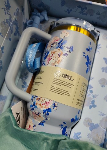 Stanley Çiçek Desenli Pembe Termos Matara - Görsel 4