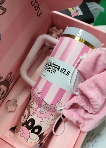 Stanley Çiçek Desenli Pembe Termos Matara - Görsel 3