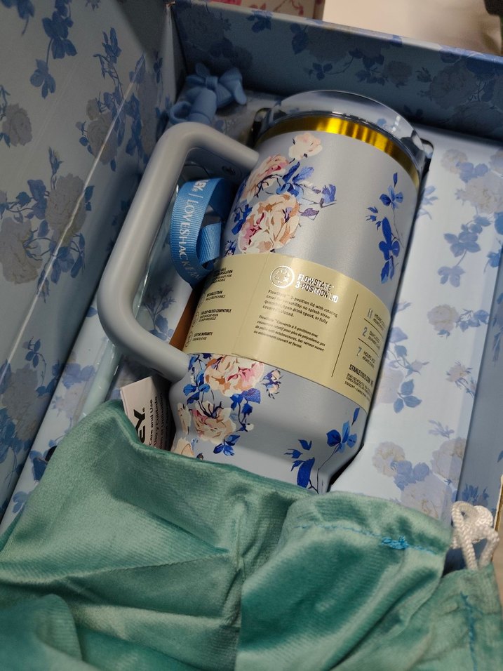 Stanley Çiçek Desenli Pembe Termos Matara - Görsel 5