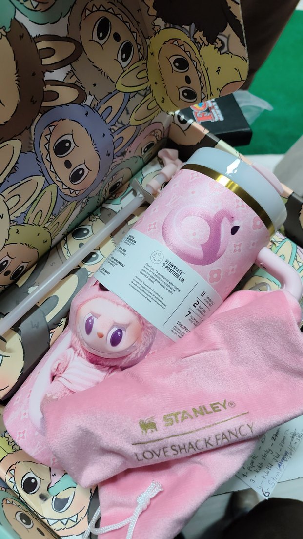 Stanley Çiçek Desenli Pembe Termos Matara - Görsel 2