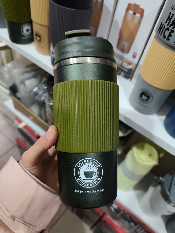 Haki Renkli Çocuk Termos Şişesi - Görsel 2