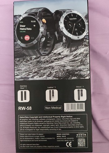 HainoTeko RW-58 Siyah Akıllı Saat - Görsel 3