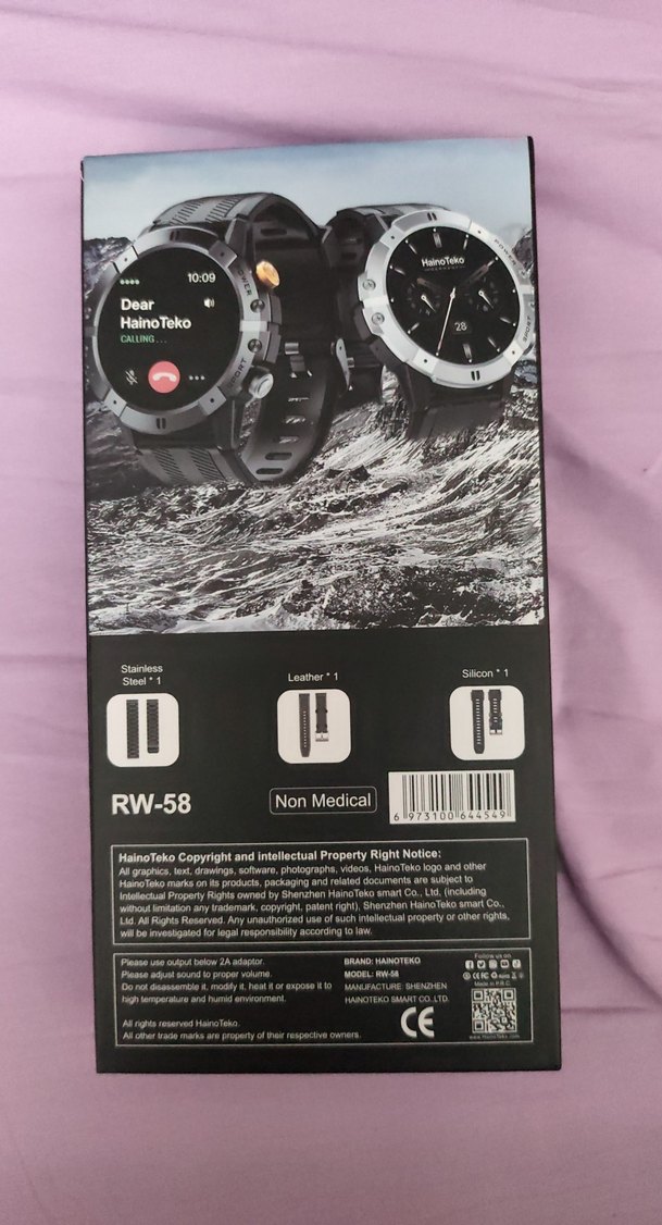 HainoTeko RW-58 Siyah Akıllı Saat - Görsel 3