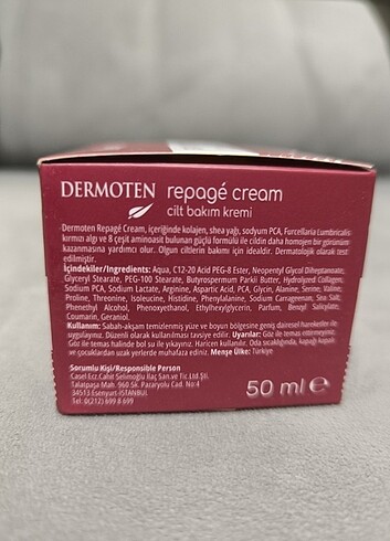 Dermoten Kolajen ve Kırmızı Yosunlu Cilt Bakım Kremi - Görsel 5