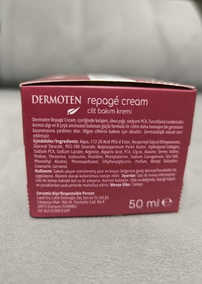 Dermoten Kolajen ve Kırmızı Yosunlu Cilt Bakım Kremi - Görsel 5