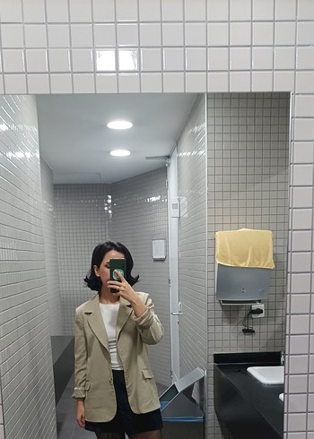 Bej Düğmeli Kadın Ofis Blazer Ceket Trendyolmilla - Görsel 2