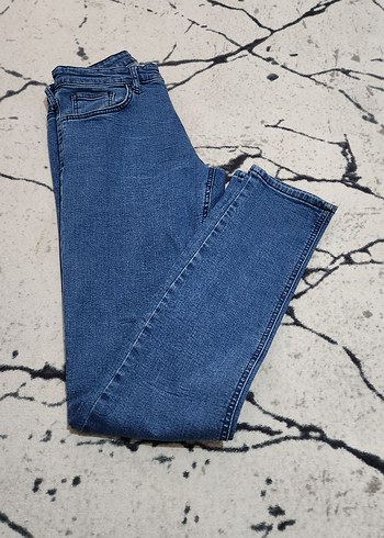 Erkek Lacivert Regular Fit Denim Pantolon