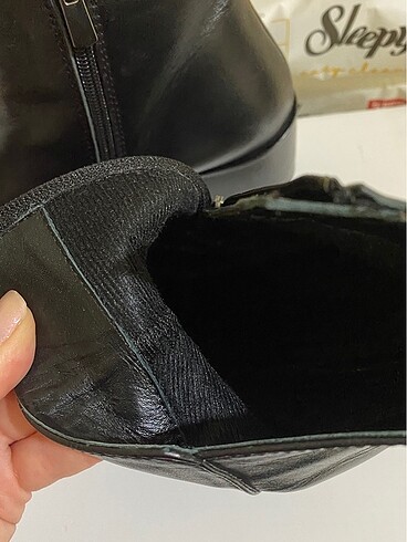Topuklu deri bot - Görsel 5