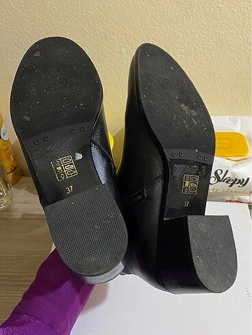 Topuklu deri bot - Görsel 6