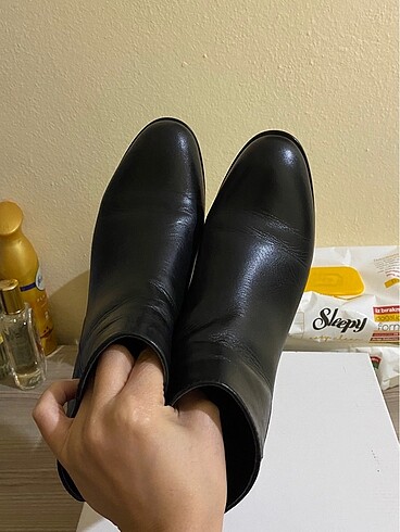 Topuklu deri bot - Görsel 10