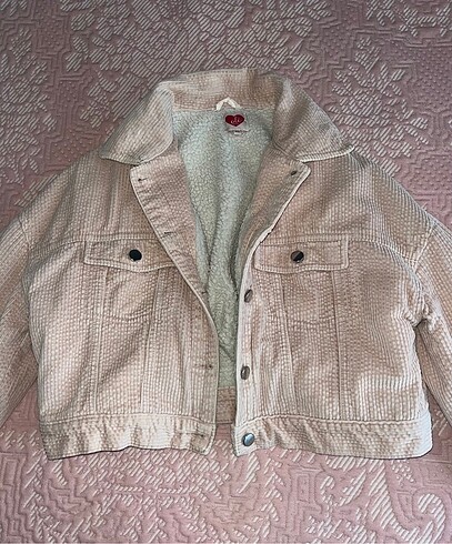 Koton pembe crop ceket
