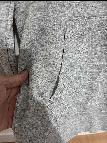11-12 Yaş Beden gri Renk CHAMPION HOODED SWEATSHIRT ORJİNAL