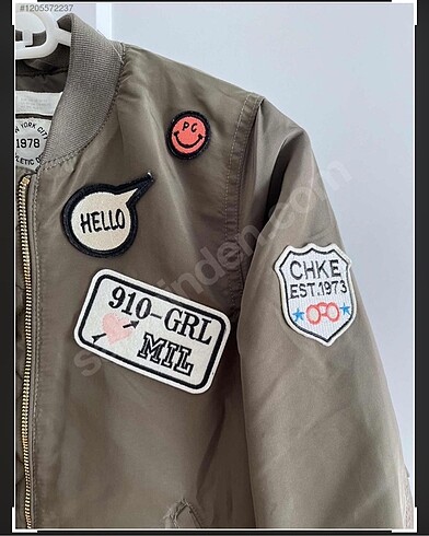 11-12 Yaş Beden haki Renk H&M KIZ ÇOCUK HAKİ MONT