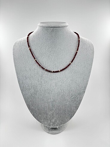 Diğer DOĞAL TAŞ LAL (GARNET) KOLYE